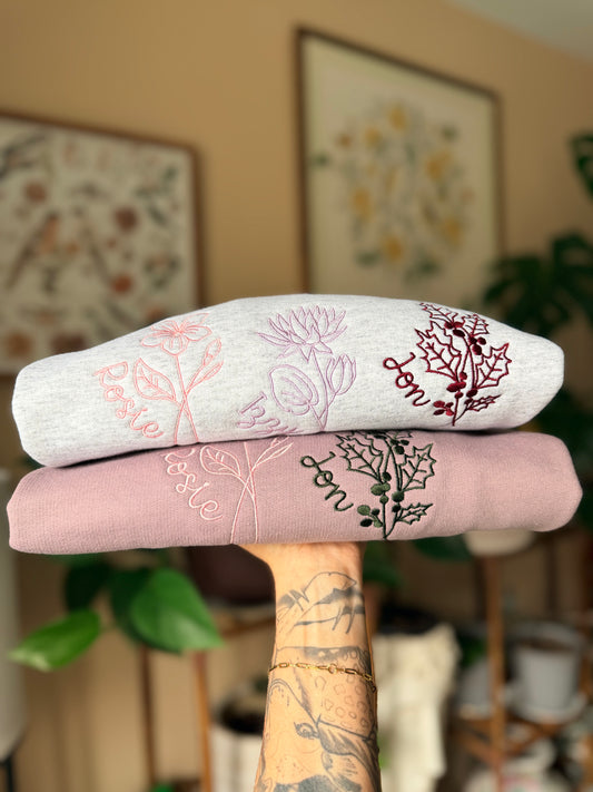 Birth Month Flower Tees