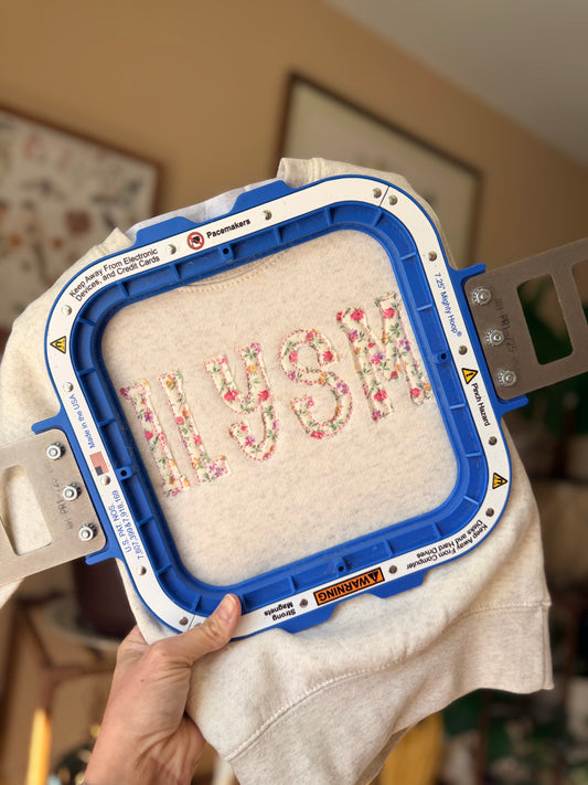 “ILYSM” Appliqué Crewneck (Toddler)