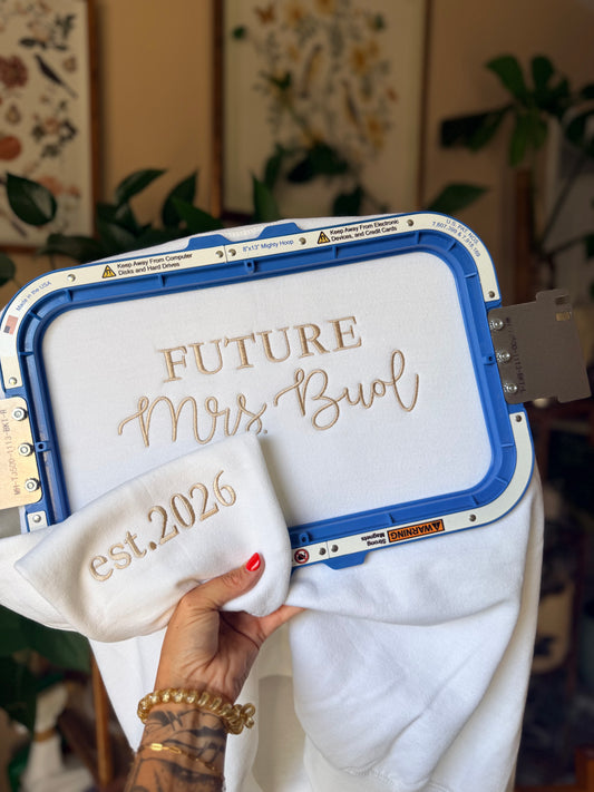 Future Mrs. Embroidered Crewneck