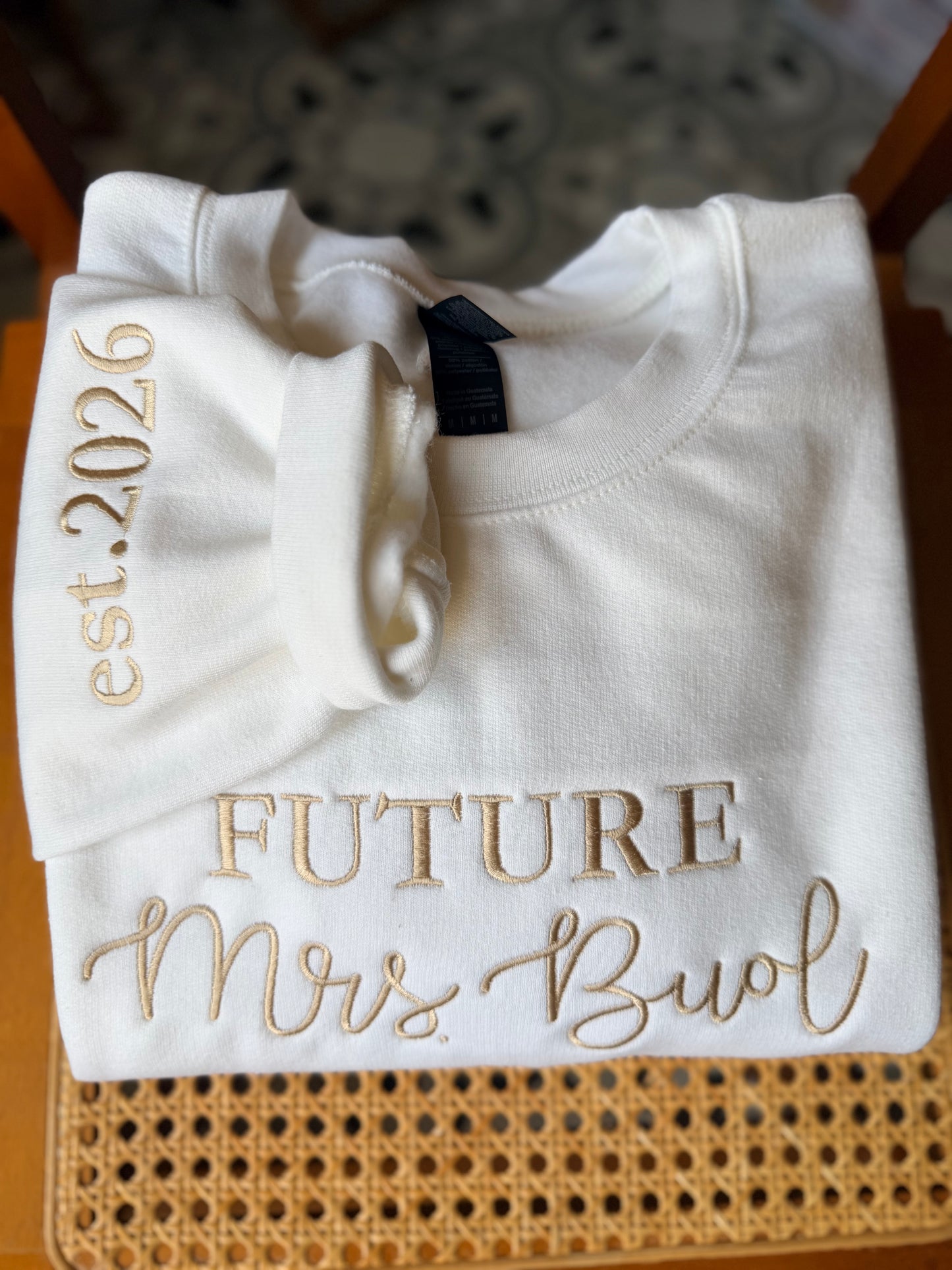 Future Mrs. Embroidered Crewneck