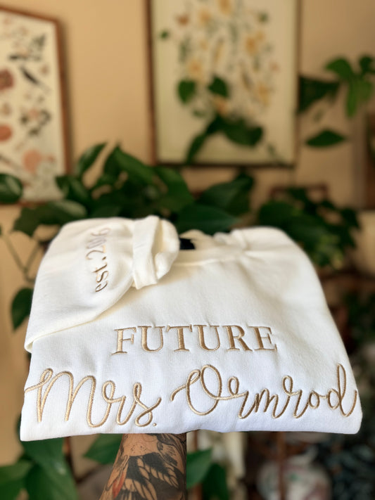 Future Mrs. Embroidered Crewneck