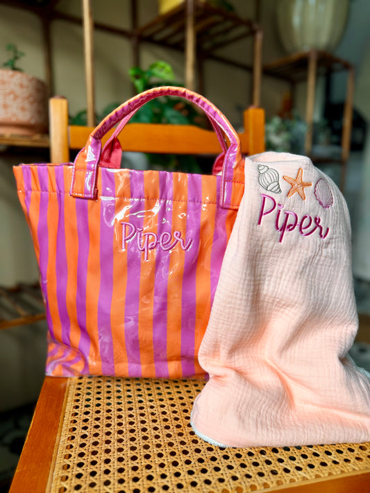 Striped Everyday Tote