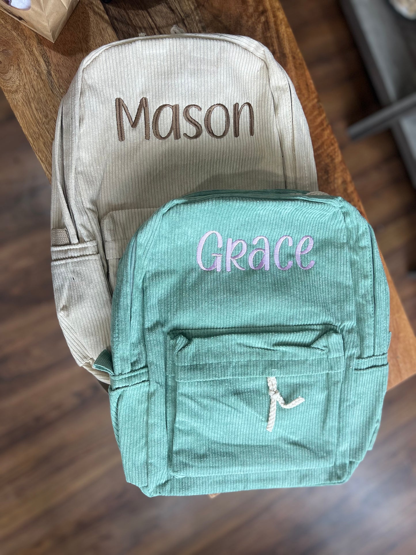 Children’s Lightweight Corduroy Backpack