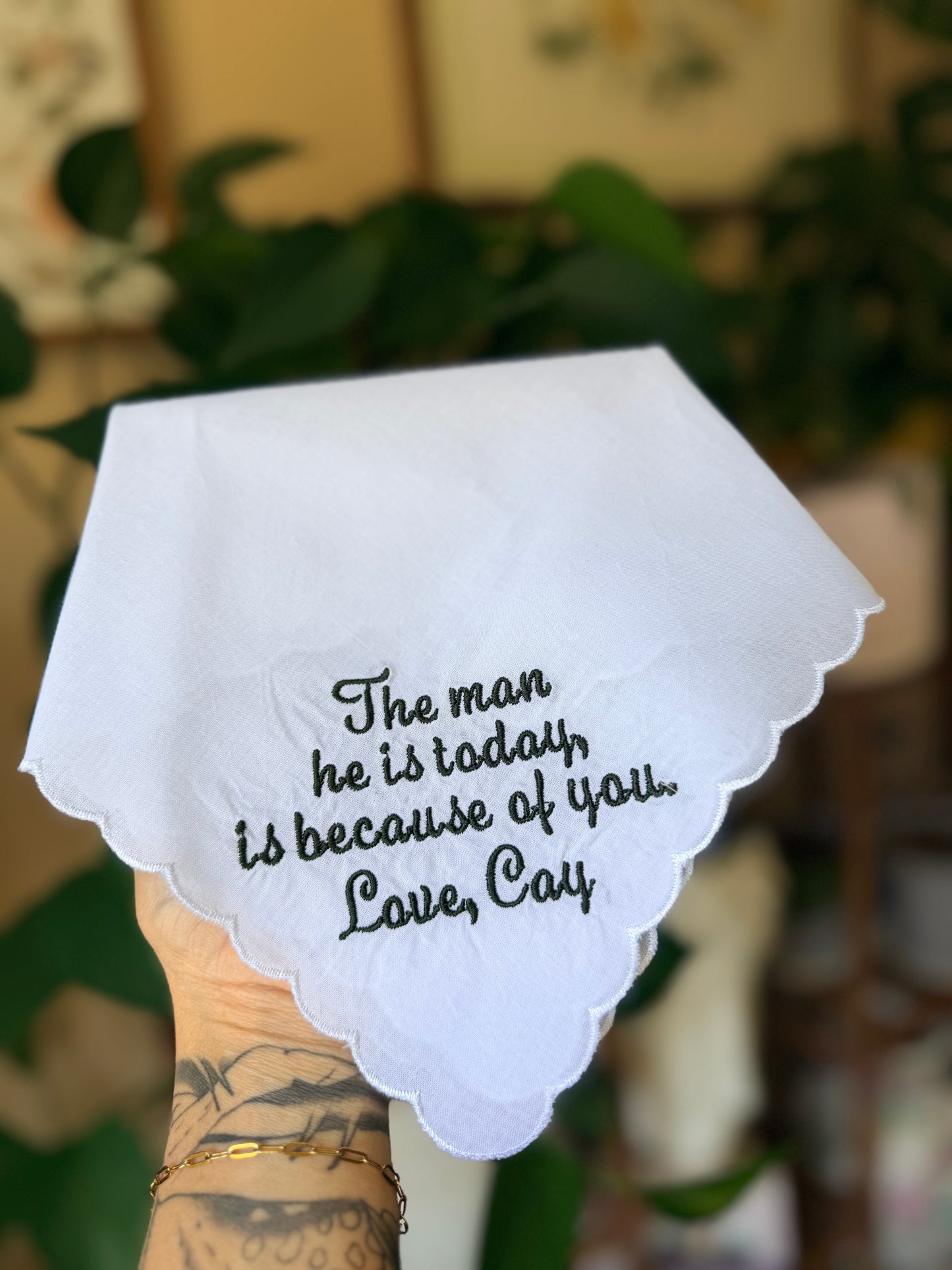 A Little Something Blue (Custom Handkerchief)