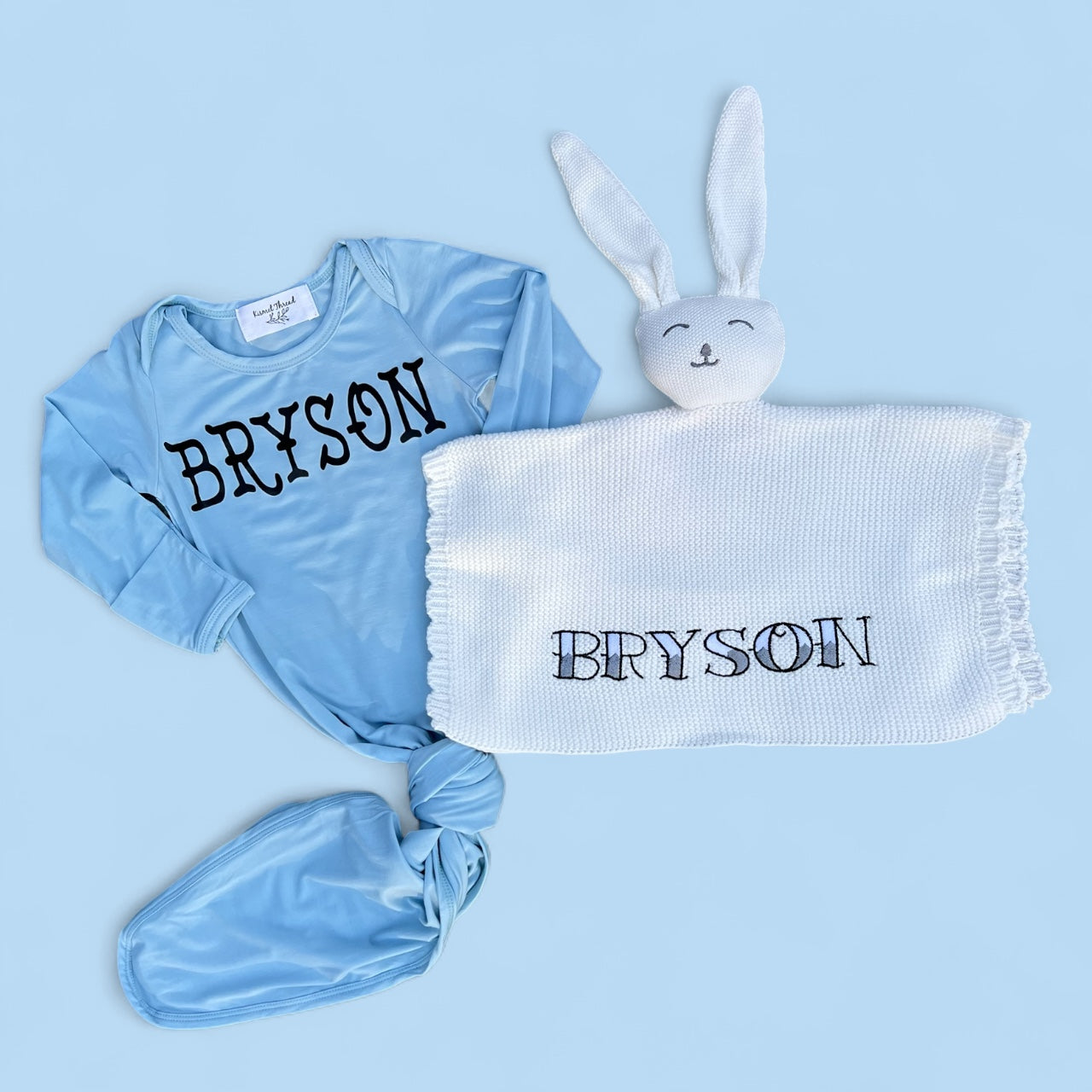 Personalized Cotton Lovie Blanket