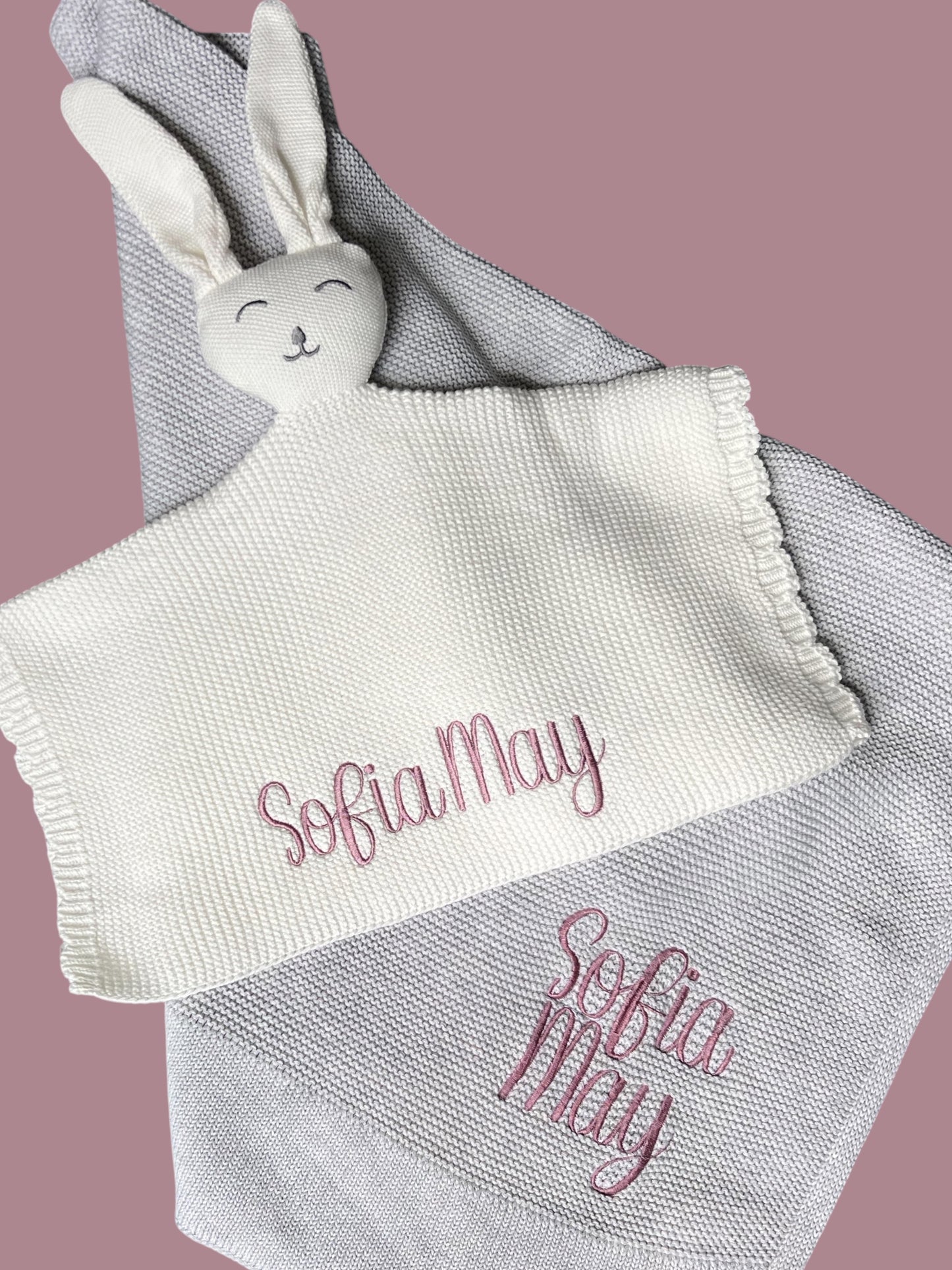 Personalized Cotton Lovie Blanket