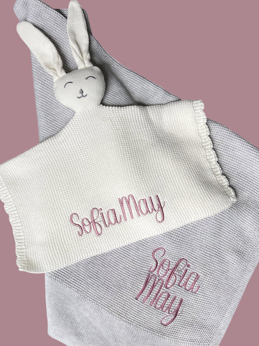Personalized Cotton Lovie Blanket